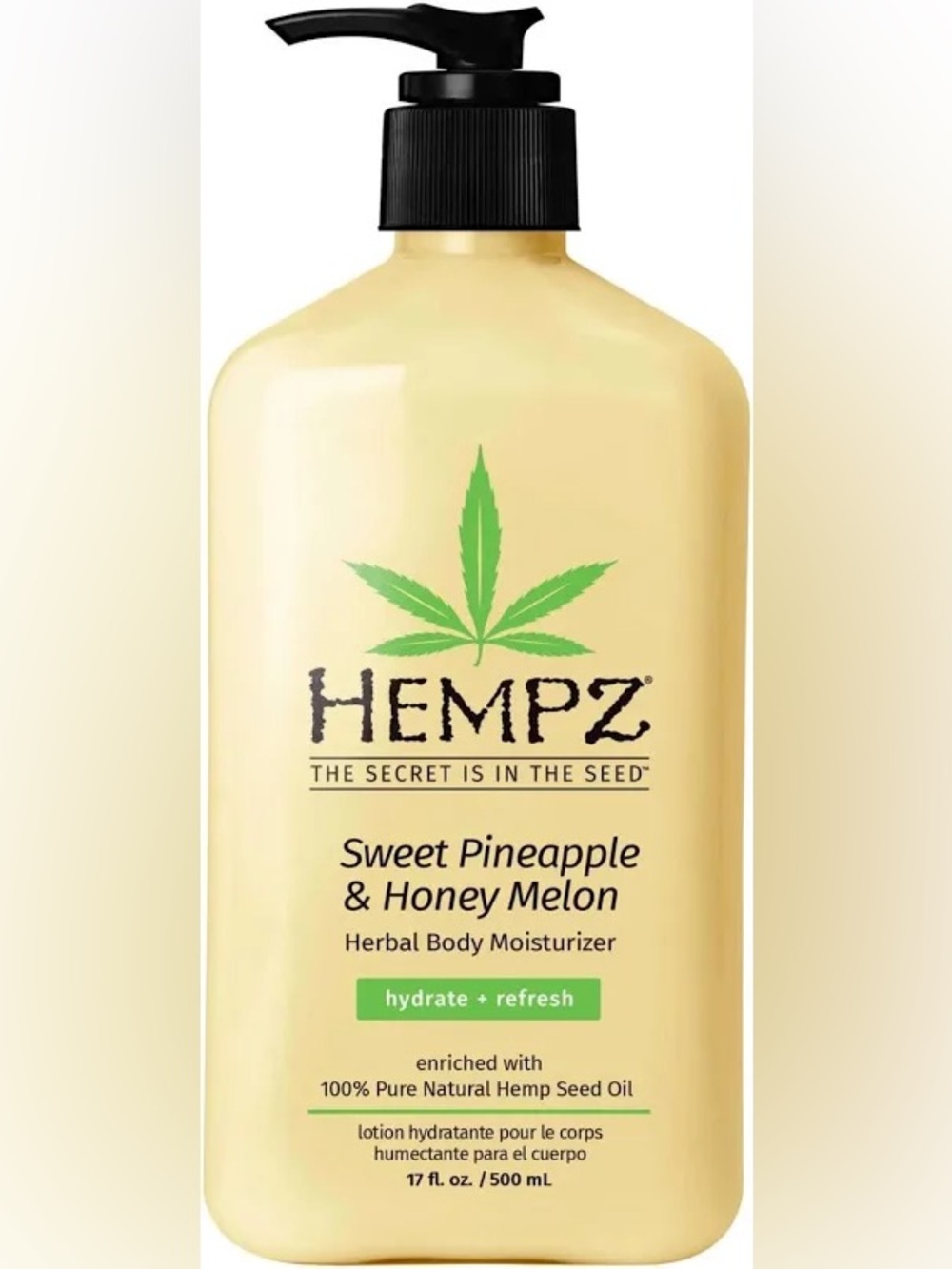 Hempz Sweet Pineapple & Honey Melon Herbal Body Moisturizer 17oz BNWT
